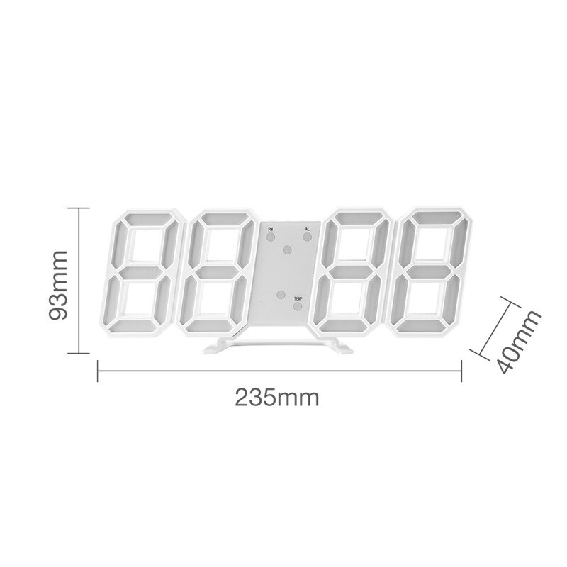 Digital 3D LED Alarm Clock