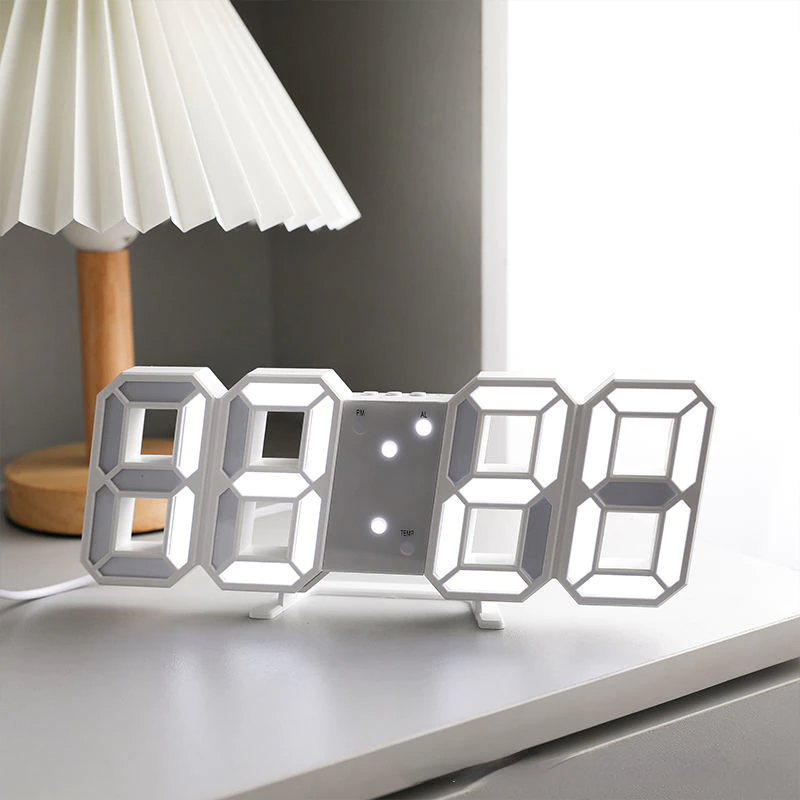 Digital 3D LED Alarm Clock