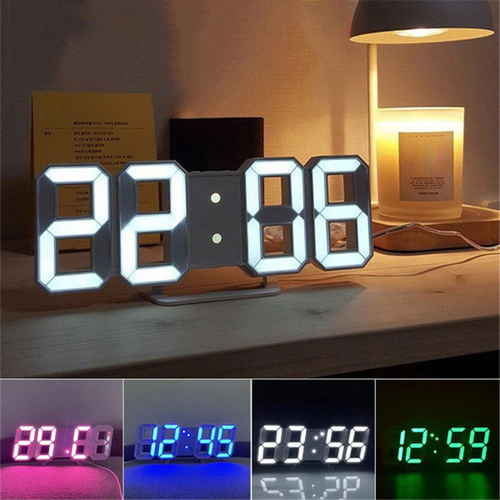 Digital 3D LED Alarm Clock